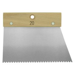 Spatule à colle carrée 20 cm, denture 6 x 6 x 6 mm