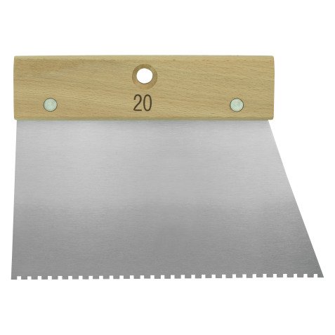 Spatule à colle carrée 20 cm, denture 6 x 6 x 6 mm