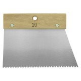 Spatule à colle carrée 20 cm, denture 10 x 10 x 10  mm