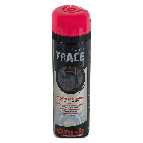 Bombe de traçage Trace Mob, aérosol de 500 ml, rouge