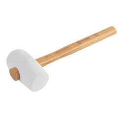 White rubber tile malletMaillet caoutchouc forme carreleur, blanc