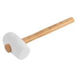 Maillet caoutchouc forme carreleur, blanc