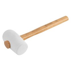 Maillet caoutchouc forme carreleur, blanc