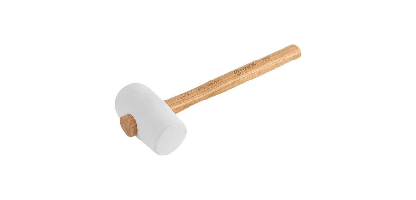 White rubber tile malletMaillet caoutchouc forme carreleur, blanc