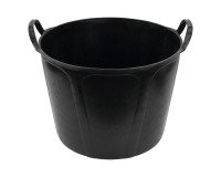 Plastic emmer 40 liter, zwart