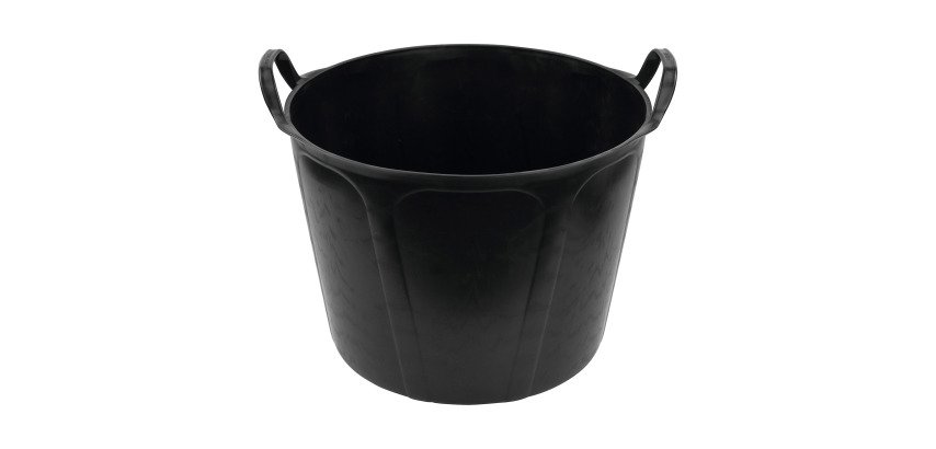 Plastic emmer 40 liter, zwart