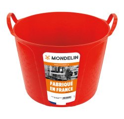 Draagemmer ultra flexibel 40 liter, rood
