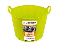 Plastic emmer ultra buigzaam 40 liter, geel