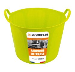 Plastic emmer ultra buigzaam 40 liter, geel