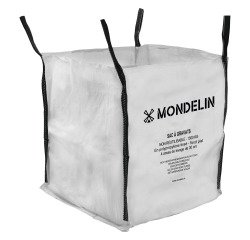 Zak voor puin met 4 handvatten, 1500 kg, H 100 x B 100 x D 100 cm