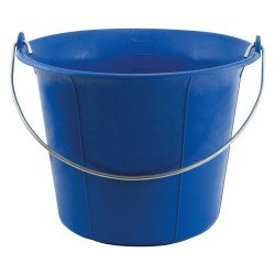 Seau de maçon plastique 11 litres, bleu
