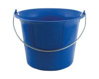 Emmer van 11 liter, plastic, blauw