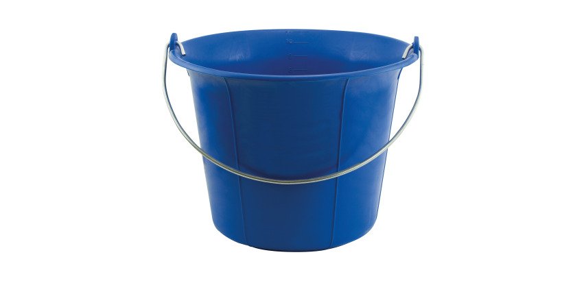 Seau de maçon plastique 11 litres, bleu