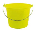 Seau de maçon plastique 11 litres, jaune fluo