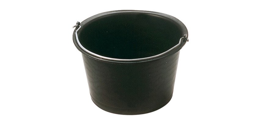 Bucket flared in plastic, 16 liters