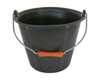 Emmer van 12 liter Prochok® voor metselaars, met handvat, zwart