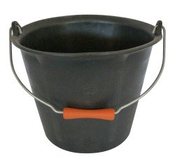 Mason's bucket Prochok® 12 liters, with handle, black