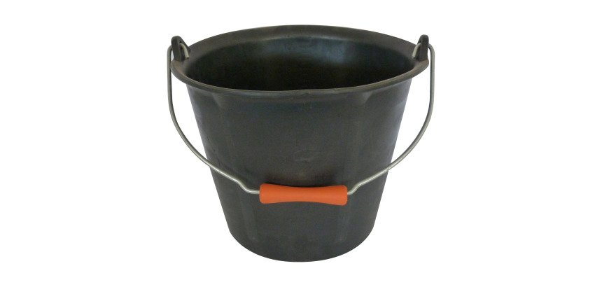 Seau de maçon Prochok® 12 litres, avec poignée, noir