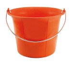 Seau de maçon plastique 11 litres, orange
