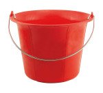 Seau de maçon plastique 11 litres - Rouge vif