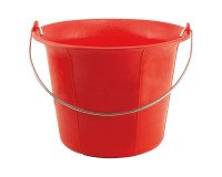 Emmer van 11 liter, felrood