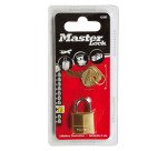 Cadenas à clé Masterlock 120EURD en laiton massif 20 mm