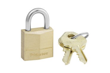 Cadenas à clé Masterlock 120EURD en laiton massif 20 mm