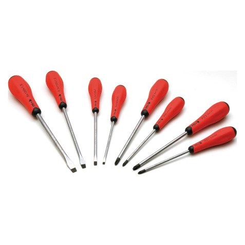 Jeu de 8 tournevis (fente + Phillips® + Pozidriv®) Mob