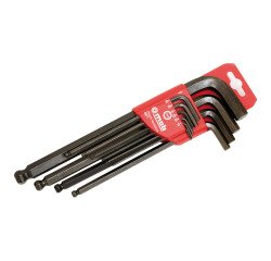 Hoes met 10 bolvormige inbussleutels in inches Mob