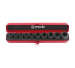 Coffret métallique de douilles Impact 1/2''  Mob - 10 Pièces