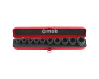 Metal socket set Impact 1/2'' Mob - 10 Pieces