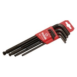 Étui de 9 clés longues sphériques CRV (acier Chrome-Vanadium) Mob