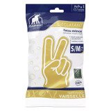 Gants vaisselle L'Eclatant latex jaune seconde peau - La paire, taille S/M