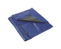 Abdeckplane aus verstärktem Polyethylen, L 3 x B 2 m, grün/blau