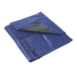 reinforced polyethylene tarpaulin L 3 x W 2 m, green/blue