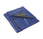 Bâche polyéthylène armée L 5 x l 4 m, vert/bleu