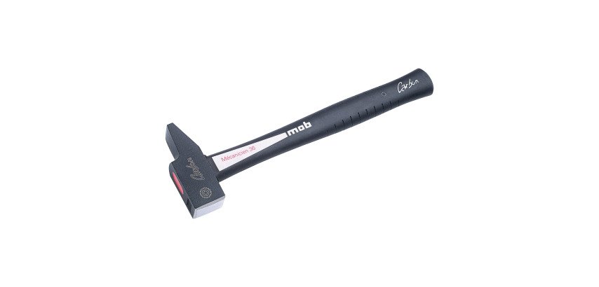 Hammer rivot of mechanic with composite Carbon handle 11 x 4 x 3.3 cm