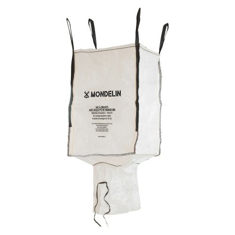 Sac à gravats avec goulotte de vidange 1000 litres