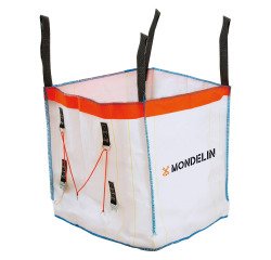 <!--translated-->
Bauschutt-Tasche wiederverwendbar 900 Liter, H 90 x B 90 x T 90 cm