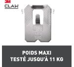 Crochet pour tableaux spécial plaque de plâtre 3M CLAW 11 kg - paquet de 2 crochets