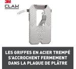 Crochet pour tableaux spécial plaque de plâtre 3M CLAW 11 kg - paquet de 2 crochets