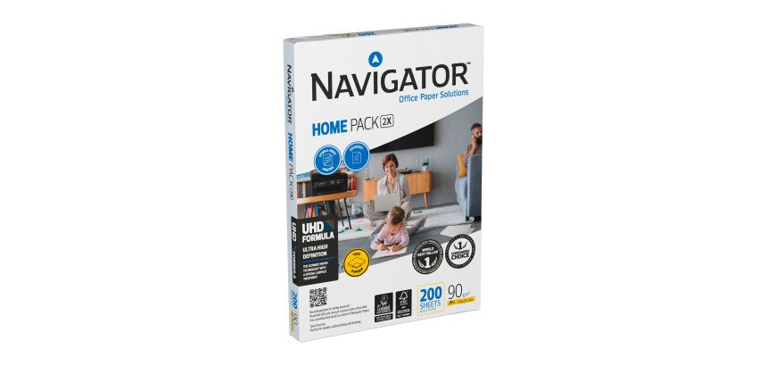 Carta A4 Navigator Home Pack 90g risma da 200 fogli - Carta per stampa e fotocopie