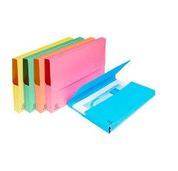 Subcarpeta canguro Exacompta 24 x 32 cm colores pastel surtidos - Pack de 25