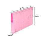 Chemise pochette à soufflet carte Exacompta 24 x 32 cm couleur pastel - Paquet de 25