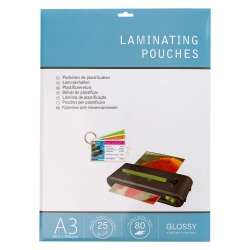 Pochettes de plastification A3 2 x 80 µ brillantes - Boîte de 25