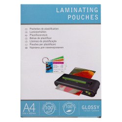 Pochettes de plastification A4 2 x 100 µ brillantes - Boîte de 100