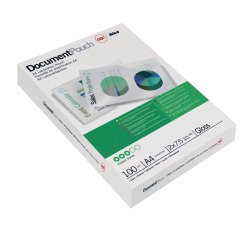 GBC A4 2 x 75 µ shiny lamination pockets - Box of 100