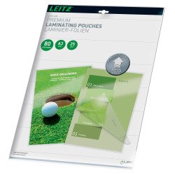 Pochettes de plastification Leitz iLAM A3 2 x 80 µ brillantes - Boite de 25
