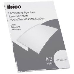 Pochettes de plastification Ibico A3 2 x 100 µ brillantes - Boite de 100