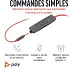Casque micro filaire Poly Blackwire 3225